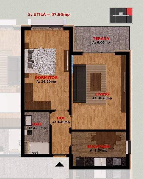Fundeni, sector 2, Bucuresti. Apartament doua caamere